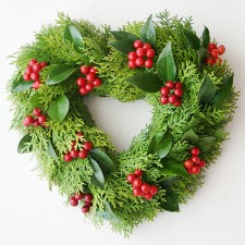 Christmas Heart Wreath
